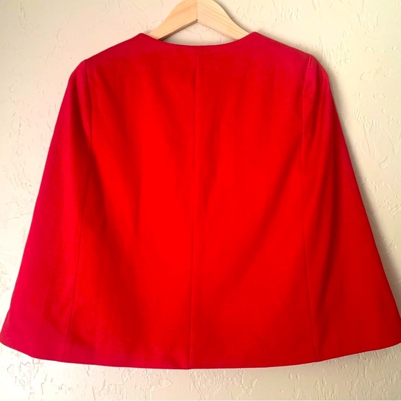 Chico's Ponte Zip Up Cape w/Zippered Pockets NWOT in Chico’s Size 0 (XS/4) - Picture 7 of 8